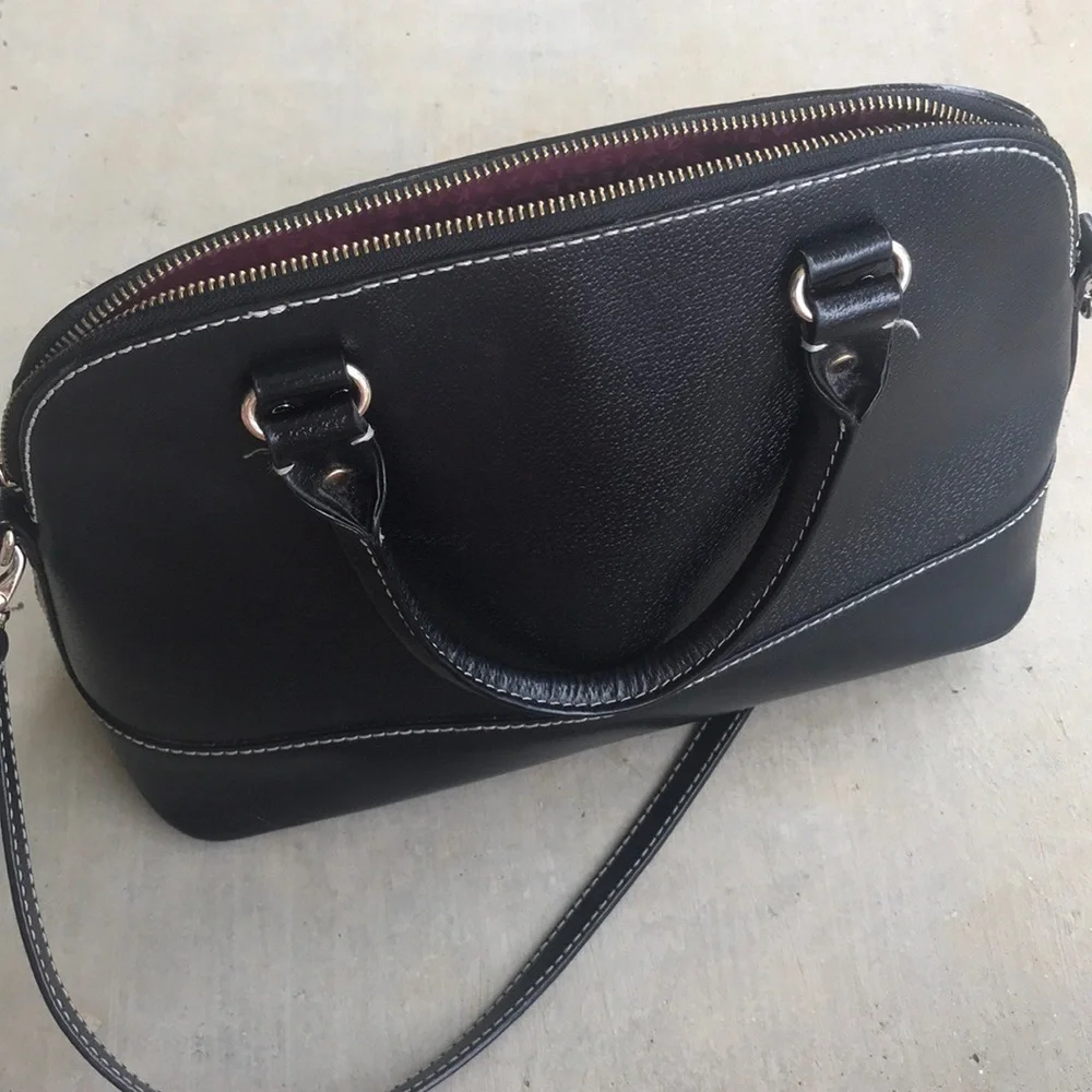 Kate Spade Black Dome Crossbody Hand Bag Purse